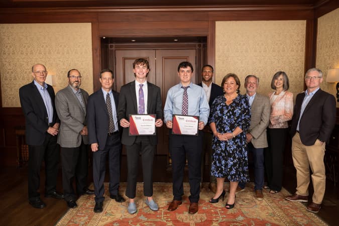 Scholarship recipients with the High Foundation Board.jpg